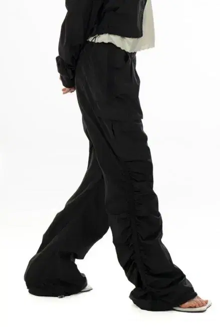 ruru NYLON SHIRRING CARGO PANTS